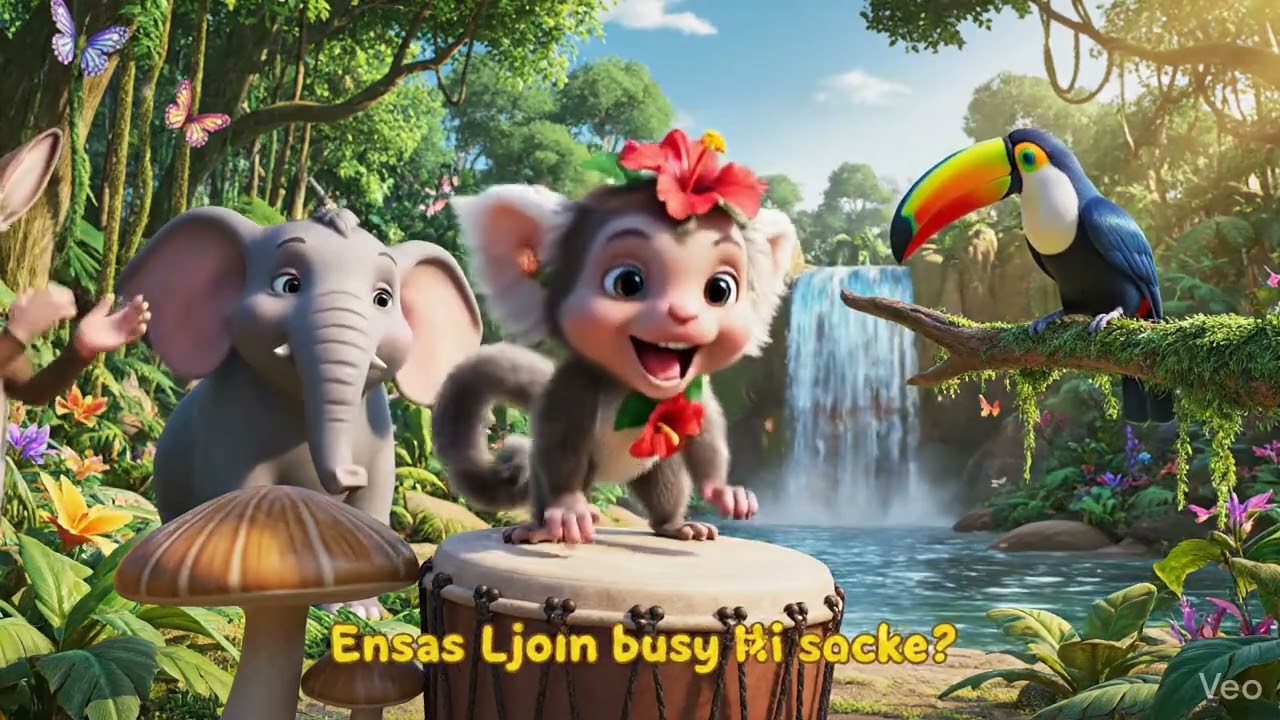 Animal Sounds for Kids | Jungle Animals Learning | Fun Cartoon