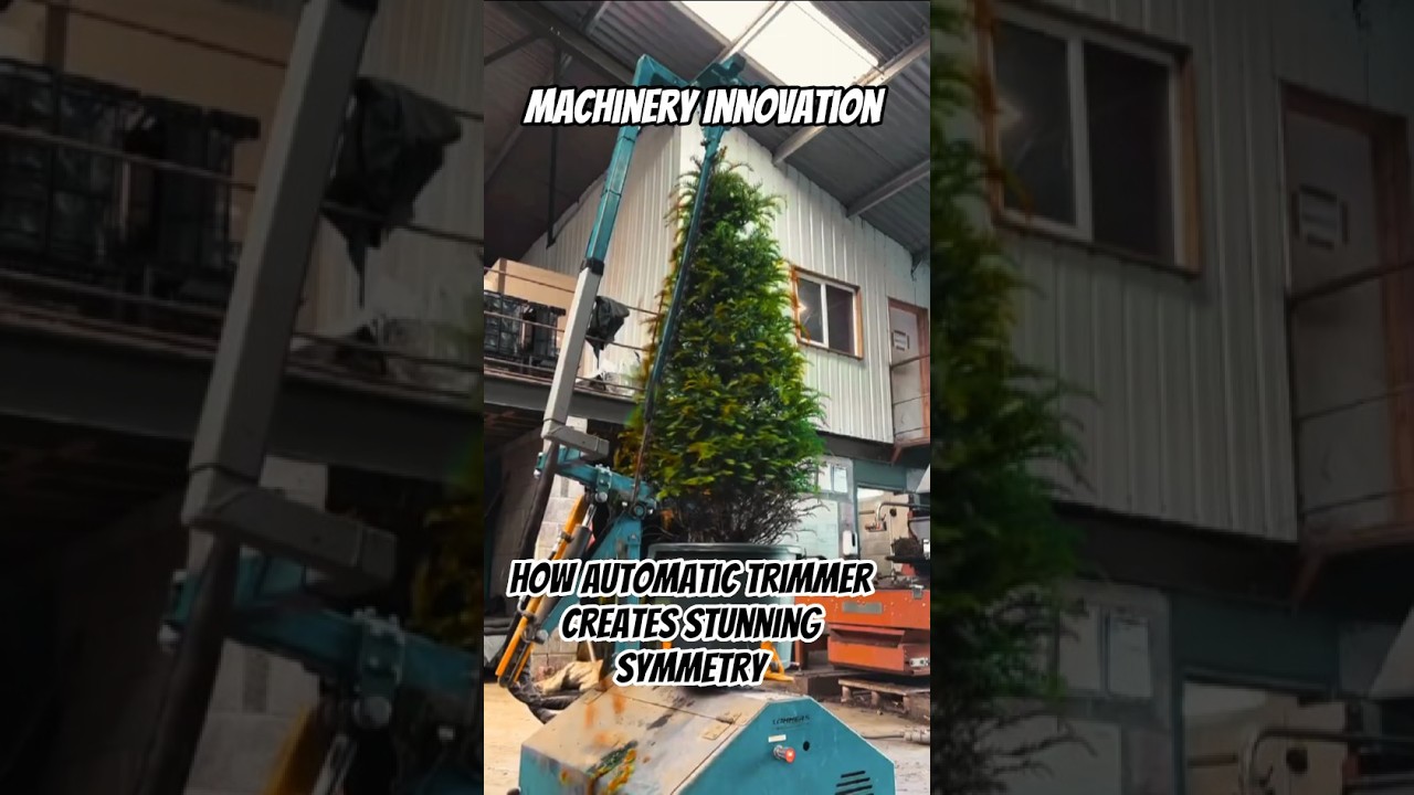 Innovation Tree Trimming Machine Creates Perfect Cone Shape!