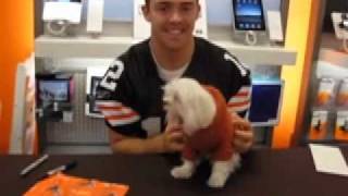 Colt McCoy's new girlfriend, Olivia! it's puppy love.mov