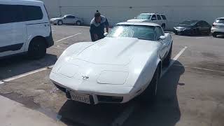 Cleaning up the 1978 Chevy corvette