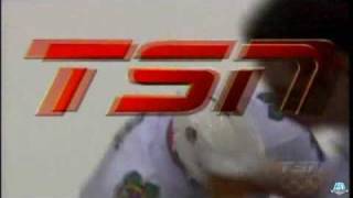 Brent Seabrook Gets A Slapshot To The Groin