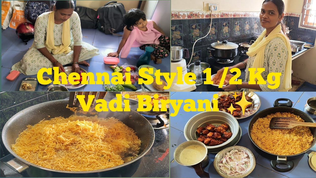 🔥 Chennai Style Vadi Biryani & Chicken65 😋🥳