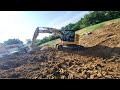 création de talus +plus plate-forme avec la CAT 314E