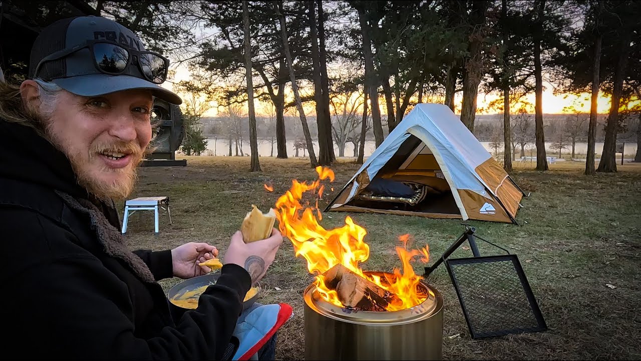 This Didn't Feel Like Winter Camping... Until the Sun Went Down