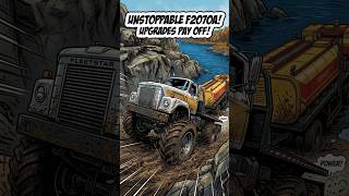 Unstoppable Fleetstar F2070A Plowing Through Mud! 🚜💨 #Shorts