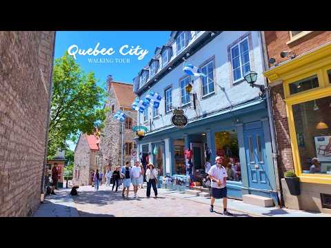 4K 🇨🇦 Quebec City (2026) Summer Walking Tour | The European Gem of North America [Captions]