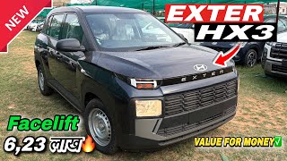 Hyundai Exter Facelift Base Model 2026✅Value For Money🔥| Exter HX3 Base Model Details 