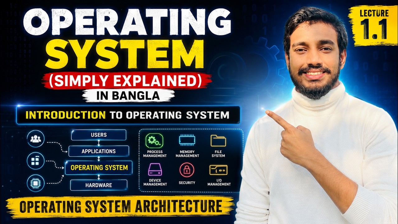 L-1.1: Introduction to Operating System & OS Architecture | Explained ...