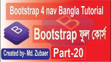 Bootstrap Bangla Tutorial |  Bootstrap 4 nav  Bangla tutorial part-20