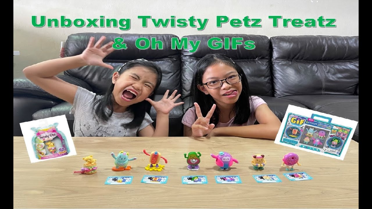 Unboxing Twisty Petz Treatz and Oh My GIFs Toys | Playtime with Caslyn having some fun