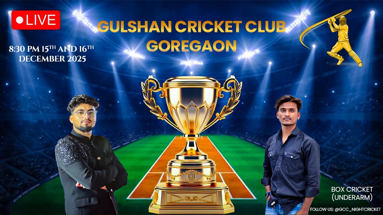GULSHAN CRICKET CLUB (GCC) | UNDERARM BOX CRICKET| LIVE