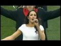 Laura Wright National Anthem England v France