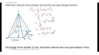 Latihan Soal Prisma & Limas || PEMBAHASAN VOLUME & LUAS PERMUKAAN