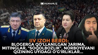 Blogerga qo'llanilgan jarima, mitinglar, Norboyeva qizining uyidagi o'g'irlik - IIV izohi