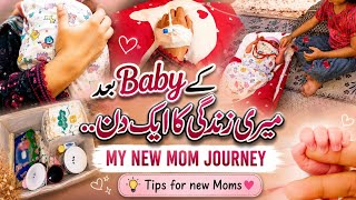 A Day in My Life as a New Mom Newborn Baby Routine Struggles