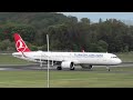 TURKISH AIRLINES AIRBUS A321-271NX TC-LSS Landing in Edinburgh Airport from Istanbul #aviation