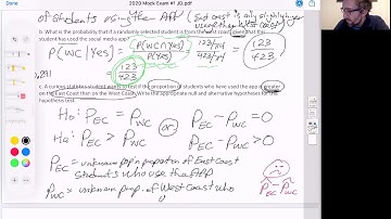 AP Stats 2020 Mock Exam #1 FRQ 2: Social Media App