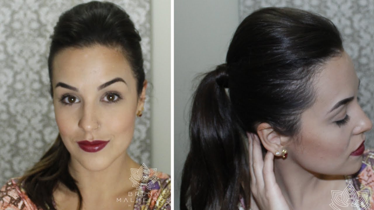 Penteado Fácil: Rabo de cavalo com topete - thptnganamst.edu.vn