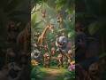 एक जंगल में एक मोर और एक तोता रहता था वह दोनों अच्छे दोस्त थे#viral #animation #shorts #viral