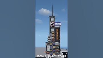 Minecraft Cyberpunk City part 1 #minecraftshorts #futuristic #cyberpunk