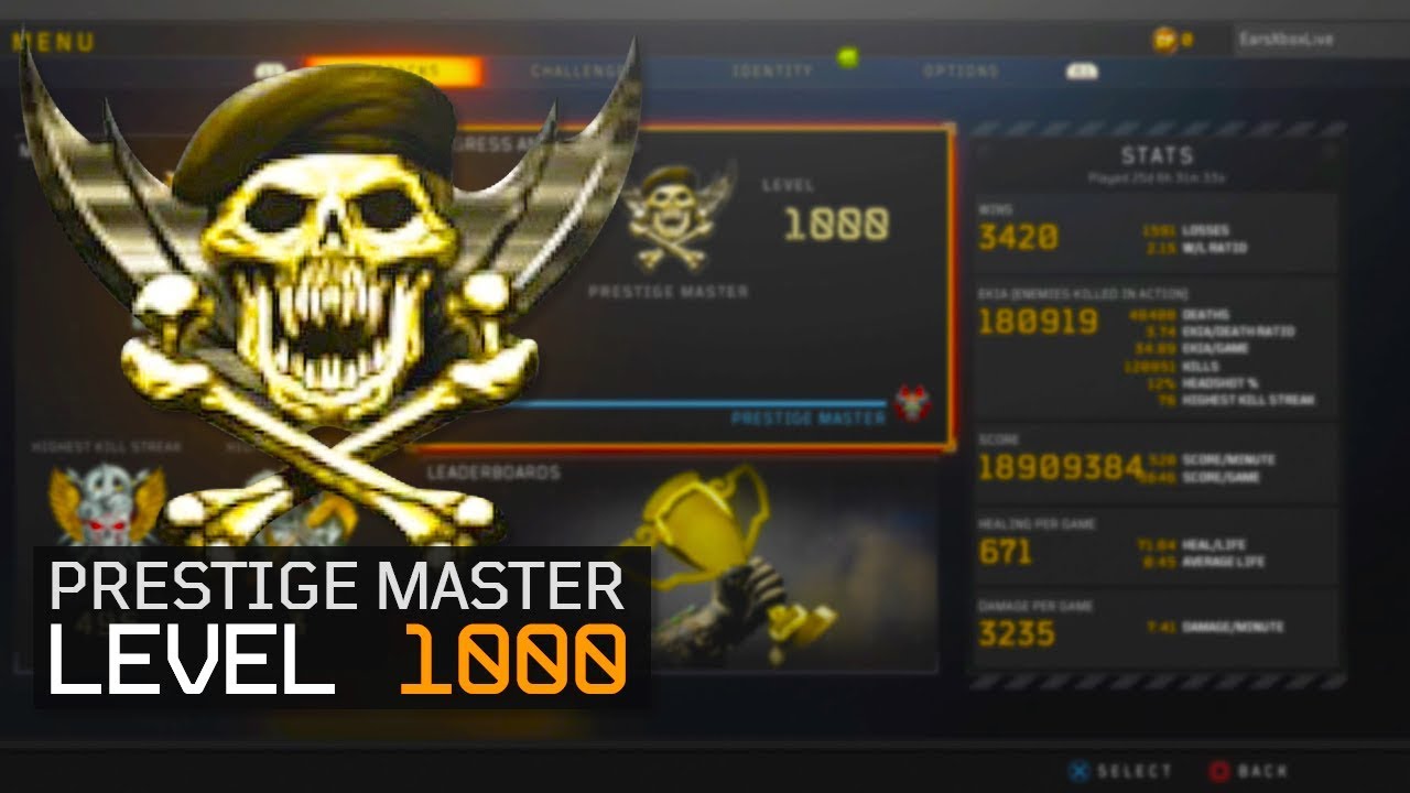 FINALLY.. LEVEL 1000 in Black Ops 4! (MY STATS + LEADERBOARDS) COD