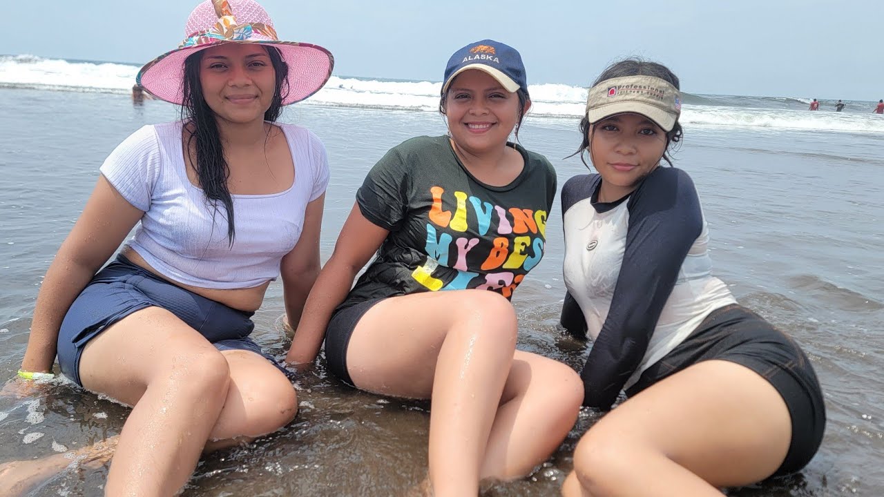 🔴😱DISFRUTANDO EN LA PLAYA ÉL MAJAGUAL😲/CHICAS SALVADOREÑAS 🇸🇻