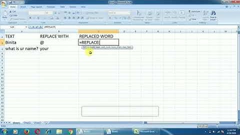 Find and Replace | Replace Formula | MS Excel 2007