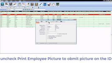How To Print Employee ID card with Barcode