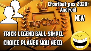 Pes 2020 - How To Get Black Ball Legend In Pes New Trick