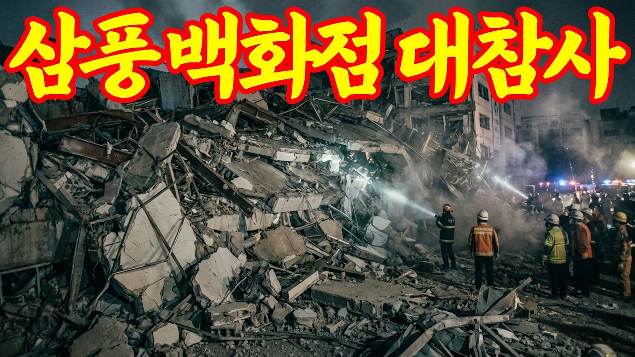 [실화바탕] 1995년, 502명의 생명을 앗아간 충격적인 삼풍백화점 붕괴사고ㅣ붉은달미스테리ㅣ괴담ㅣ미스테리 사건ㅣ무서운이야기ㅣ실종사건ㅣ인생사연ㅣ자면서듣는