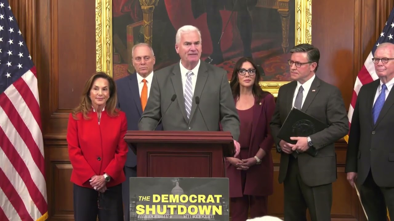 House Majority Whip Emmer joins House Leadership on Democrat Shutdown | November 4, 2025