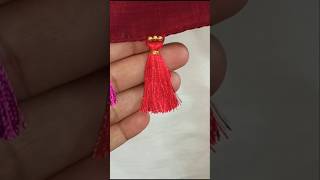 Easy saree tessels, baby kuchu with beads #new #sareeaccessories