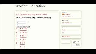 LCM Calculator with long division screenshot 5