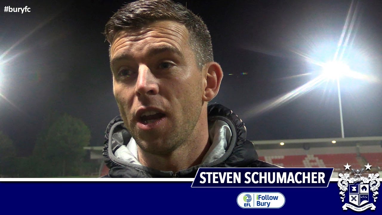bury fc message board YouTube Teaser: Schumacher on Lancs Cup Final Victory