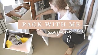 PACK WITH ME | Packing & Cleaning Before We Move!