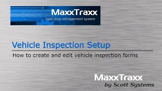 Vehicle Inspection Setup