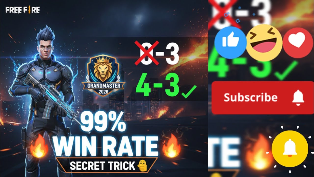 Top 1 Global CS Rank Strategy 2026 😱 | Garena Free Fire?