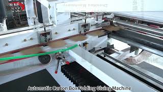 QZD Automatic Cardboard Carton Box Folder Gluing ZHENHUA Packing Machine
