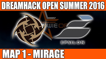 NIP vs Epsilon eSports | Bo3 Map 1 (Overpass) DreamHack Open Summer 2016 (19th June 2016)