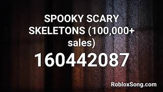 Spooky Scary Skeletons 100 000 Sales Roblox Id Music Code Youtube - 100 00 roblox ids