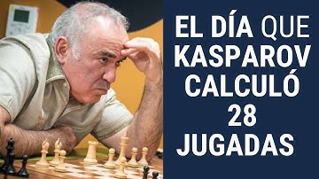 ¿Puede un humano calcular 28 jugadas de ajedrez? Kasparov dice que sí