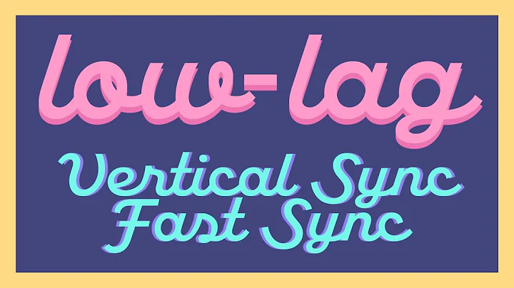 Latency Test: Low-Lag Vsync ON vs Low-Lag Fast Sync w/ All RTSS Frame Limiters (Reflex Included)!
