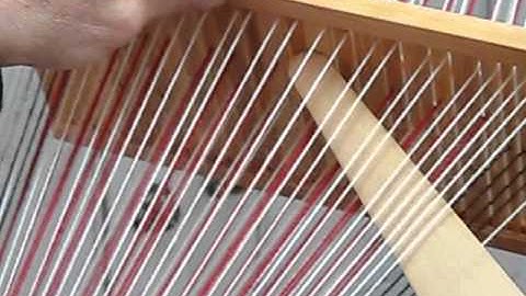 Band weaving: finding the correct starting shed - Vävstuga how-to