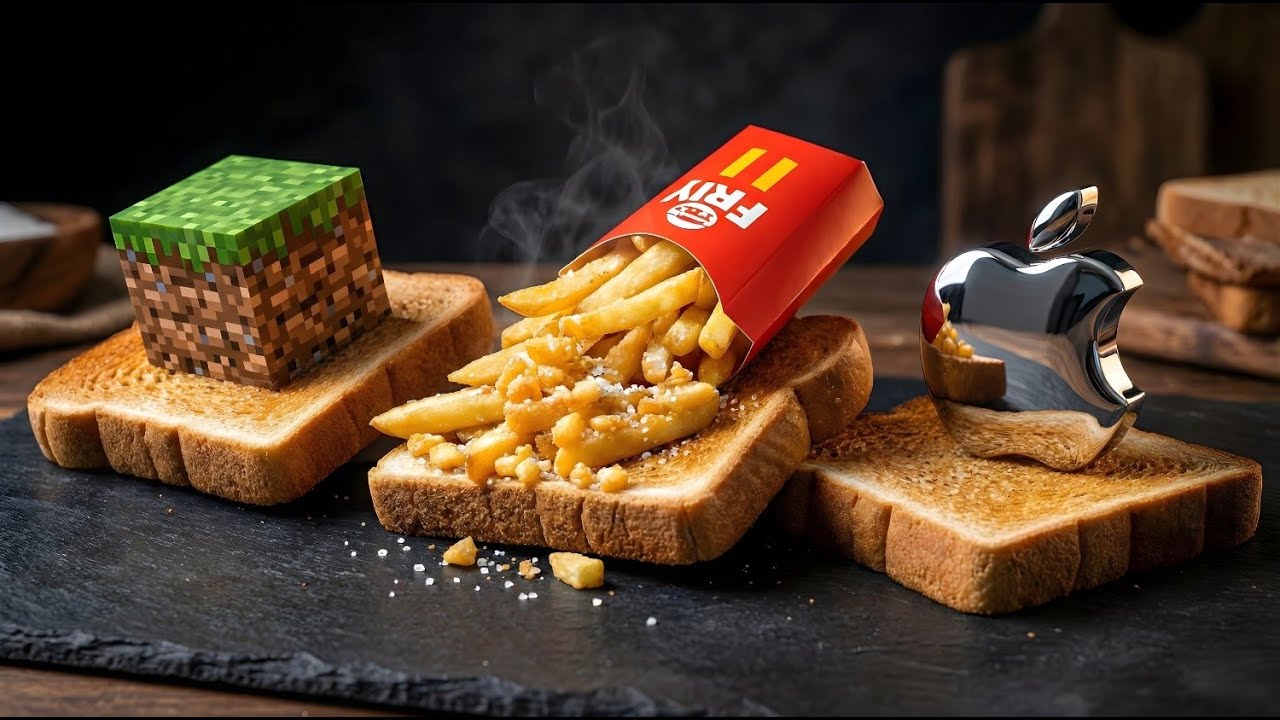 I Ate a Minecraft Block & Bitcoin! ₿⛏️ Satisfying Food Hacks 