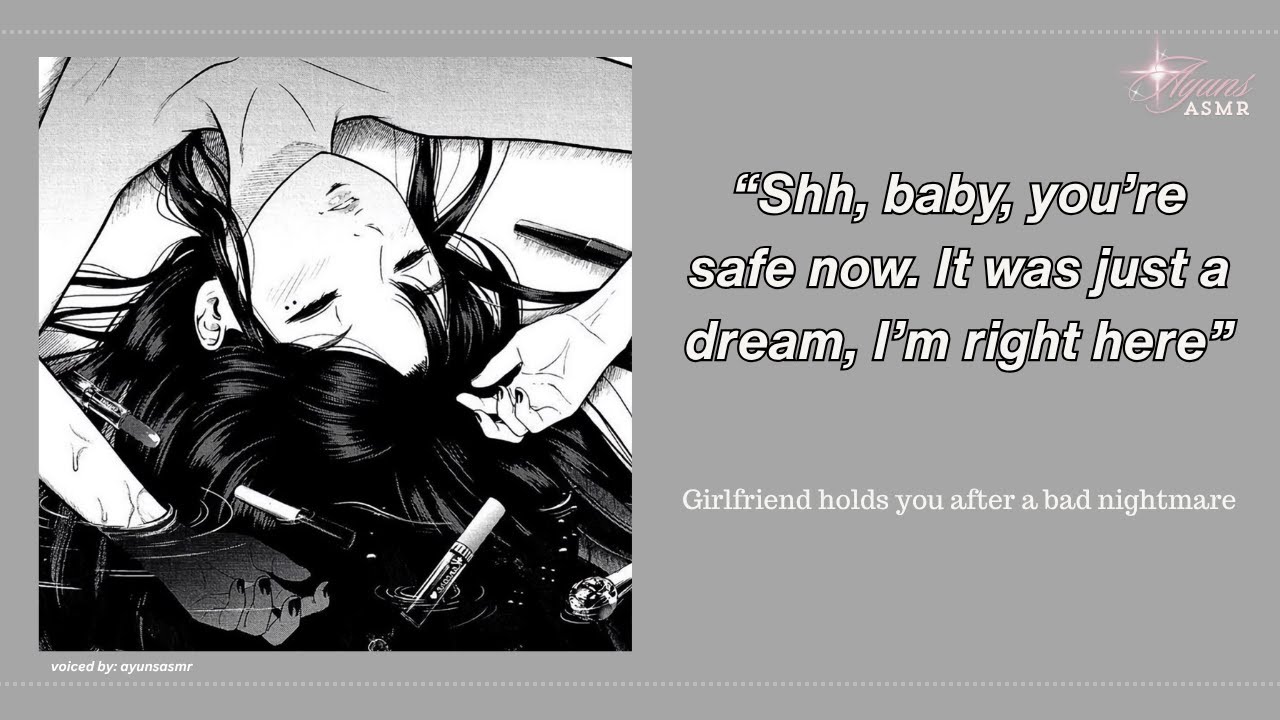 your girlfriend comforts you after a nightmare [f4a] [white noise] [rain noise] [sleep aid]