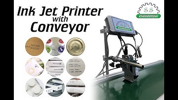 Inkjet printer with conveyor | automatic expiry date coder