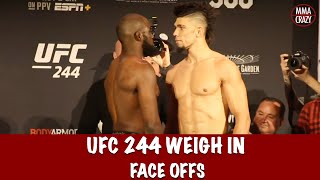 Full Ufc 244 Weigh In Face Off Highlights