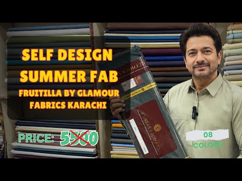 Summer Mein Stylish Self Design Look – Fruitilla by Glamour Fabrics | Lightweight Comfort | Muhajar
