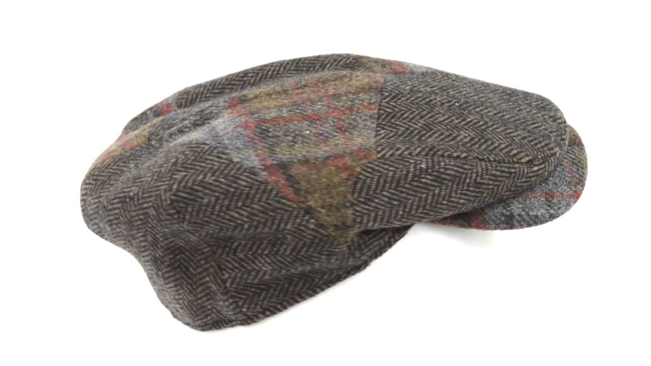wigens patchwork newsboy cap