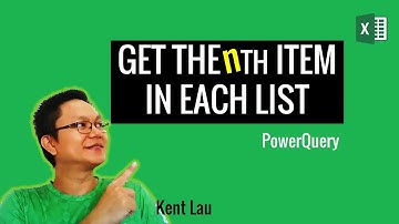 Excel PowerQuery - Get the Nth Item in each List